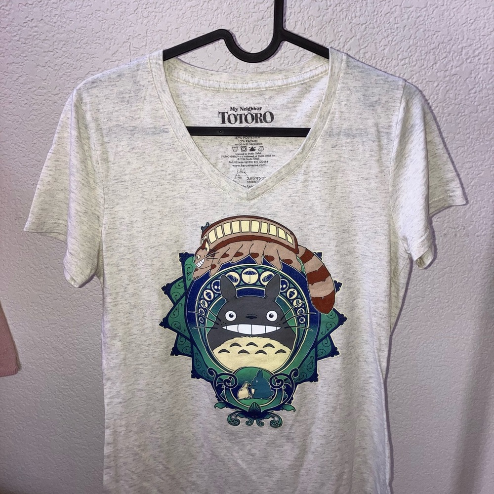 My neighbor Totoro size s women’s graphic t shirt light gray